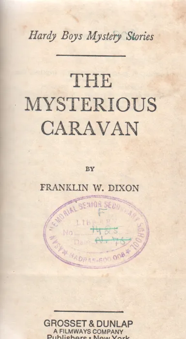 THE MYSTERIOUS CARAVAN BY FRANKLIN W.DIXON