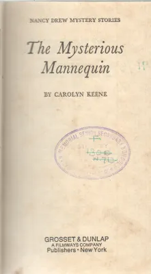 THE MYSTERIOUS MANNEQUIN BY CAROLYN KEENE