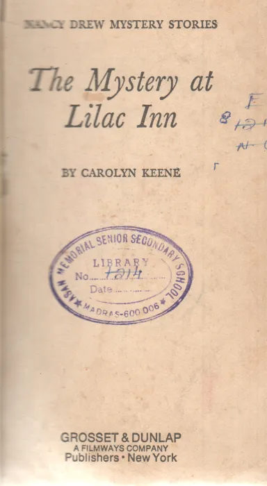 THE MYSTERY AT LILAC INN BY CAROLYN KEENE