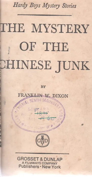 THE MYSTERY OF CHINESE JUNK BY FRANKLIN W,DIXON