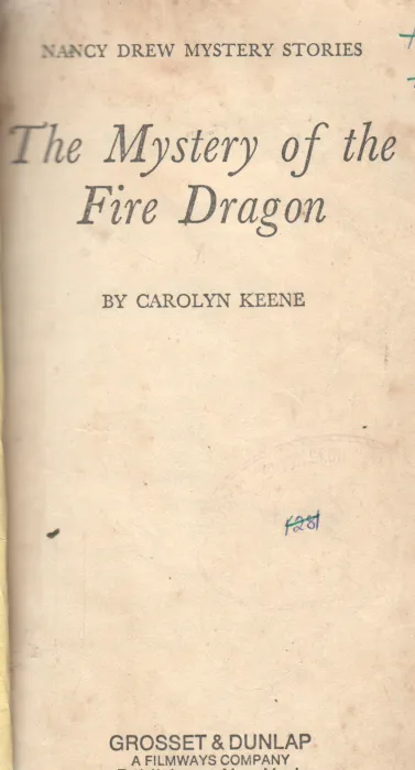 THE MYSTERY OF FIRE DRAGON BY CAROLYN KEENE