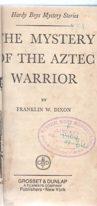 THE MYSTERY OF THE AZTEC WARRIOR BY FRANKLIN W.DIXON