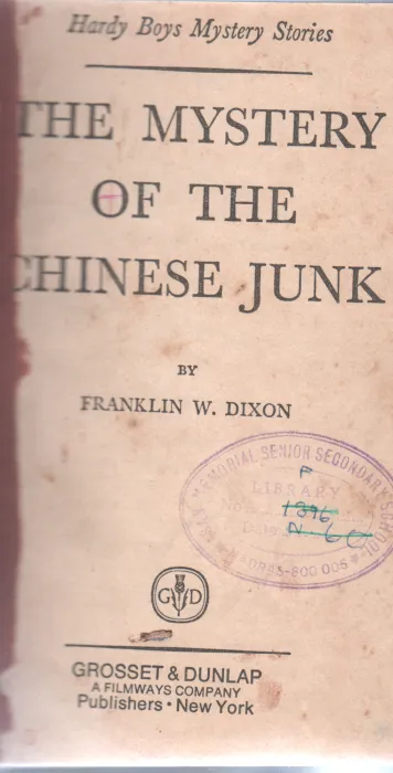 THE MYSTERY OF THE CHINESE JUNK BY FRANKLIN W.DIXON