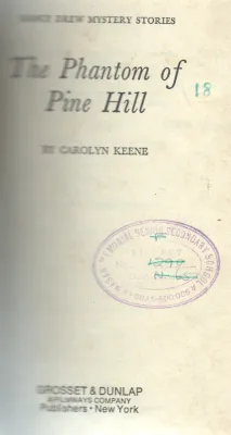 THE PHANTOM OF PINE HILL BY CAROLYN KEENE