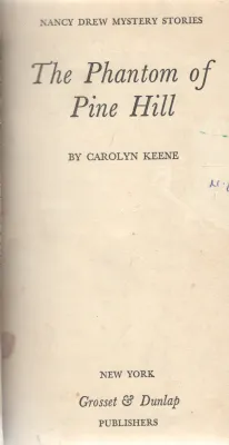 THE PHANTOM OF PINE HLL BY FRANKLIN W.DIXON