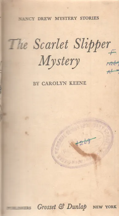 THE SCARLET SLIPPER MYSTERY BY CAROLYN KEENE