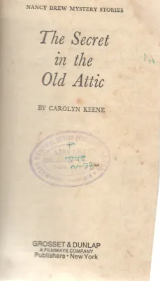 THE SECRET IN THE OLD ATTIC BY CAROLYN KEENE