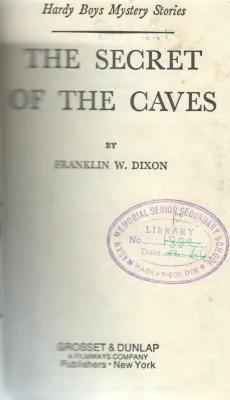 THE SECRET OF THE CAVES BY FRANKLIN W.DIXON