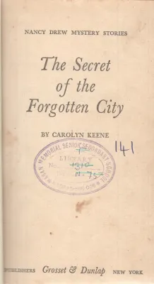 THE SECRET OF THE FORGOTTEN CITY BY CAROLYN KEENE