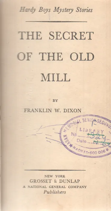 THE SECRET OF THE OLD MILL BY FRANKLIN W. DIXON
