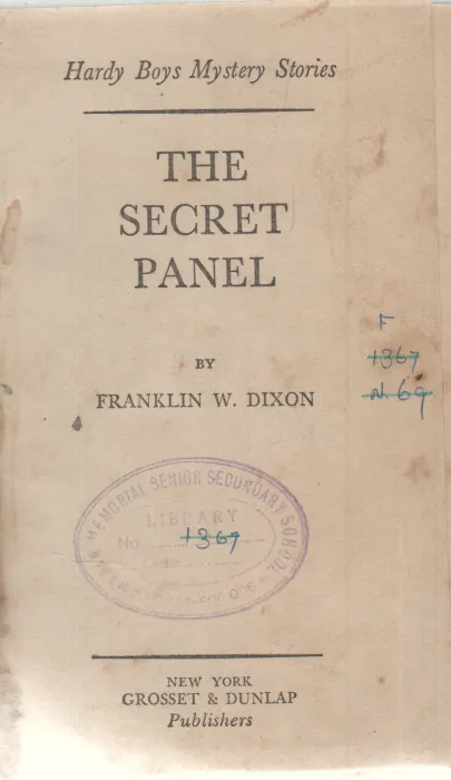 THE SECRET PANEL BY FRANKLIN W. DIXON