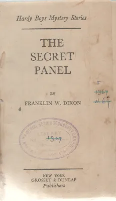 THE SECRET PANEL BY FRANKLIN W. DIXON