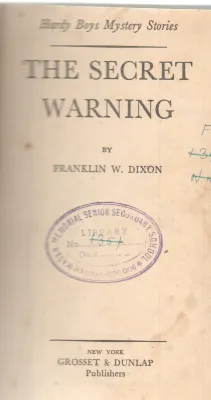 THE SECRET WARNING BY FRANKLIN W. DIXON