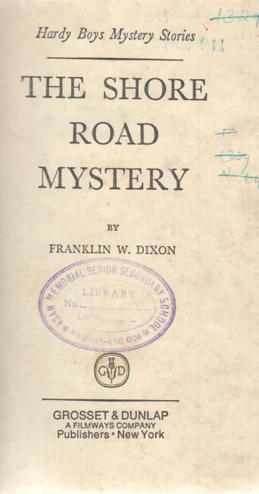 THE SHORE ROAD MYSTERY BY FRANKLIN W. DIXON