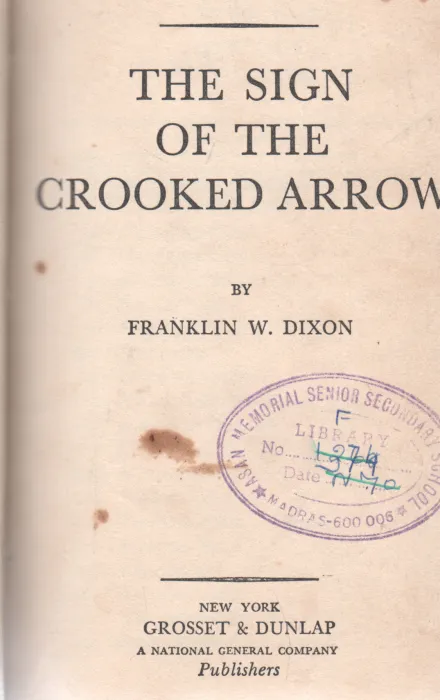 THE SIGN OF THE CROOKED ARROW BY FRANKLIN W.DIXON