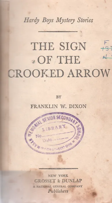 THE SIGN OF THE CROOKED ARROW BY FRANKLIN W.DIXON