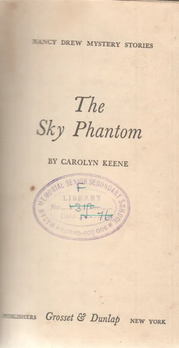 THE SKY PHANTOM BY CAROLYN KEENE