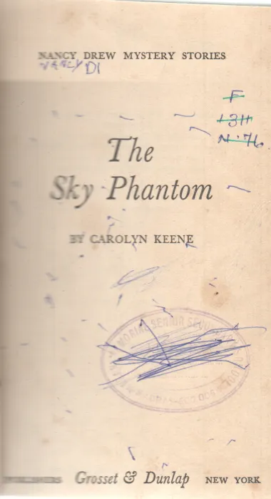 THE SKY PHANTOM BY CAROLYN KEENE