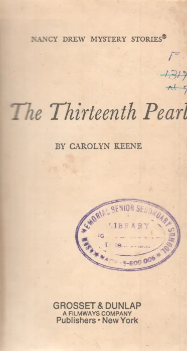 THE THIRTEENTH PEARL BY CAROLYN KEENE