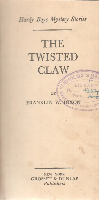 THE TWISTED CLAW BY FRANKLIN W. DIXON