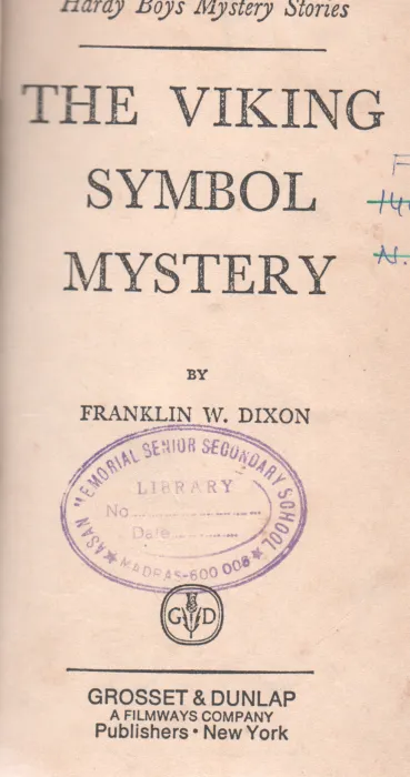 THE VIKING SYMBOL MYSTERY BY FRANKLIN W.DIXON