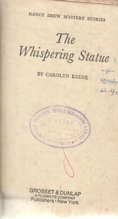 THE WHISPERING STATUE BY CAROLYN KEENE