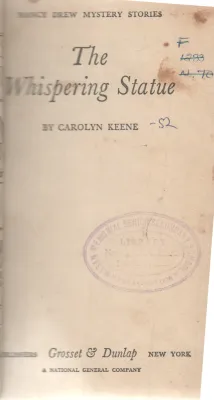 THE WHISPERING STATUE BY CAROLYN KEENE