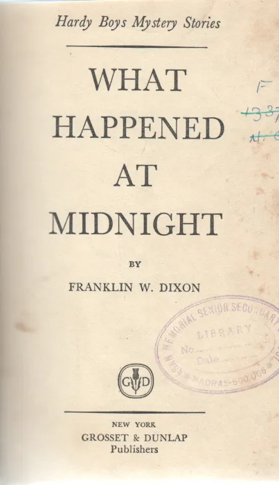 WHAT HAPPENED AT MIDNIGHT BY FRANKILN W.DIXON