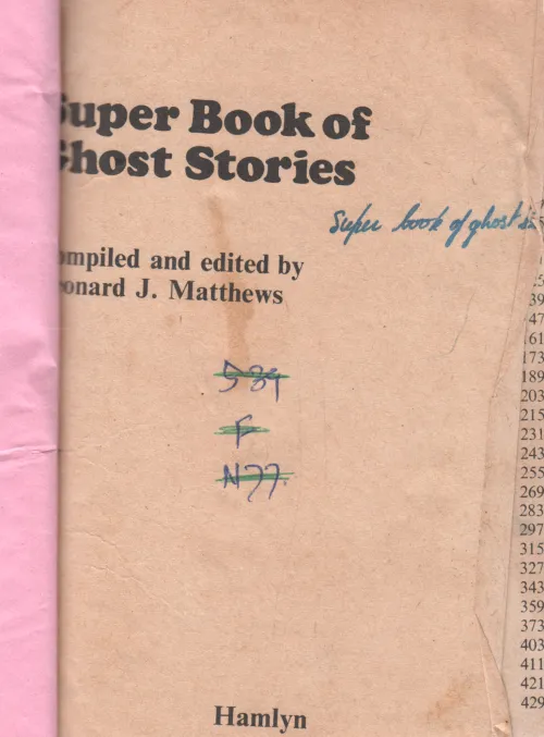 SUPER BOOKS OF GHOST STORIES