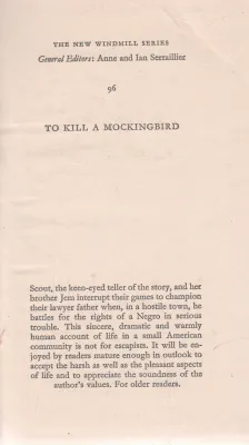 TO KILL A MOCKING