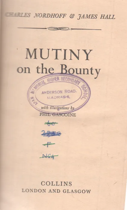MUTINY ON THE BOUNTY BY CHARLES NORDHOFF