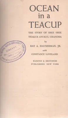 OCEAN IN A TEACUP BY RAY A. HAUSERMAN
