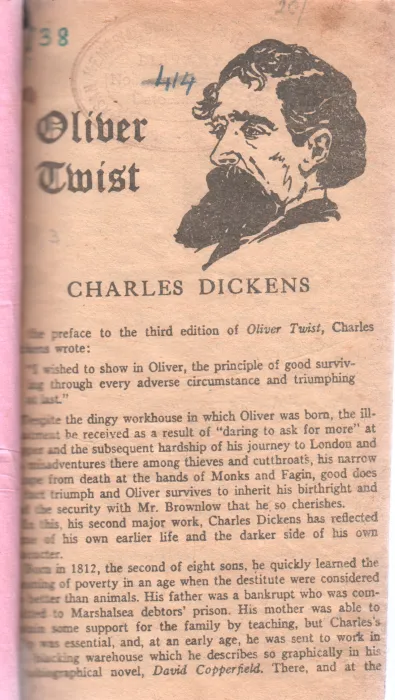 OLIVER TWIST BY CHARLES DICKENS