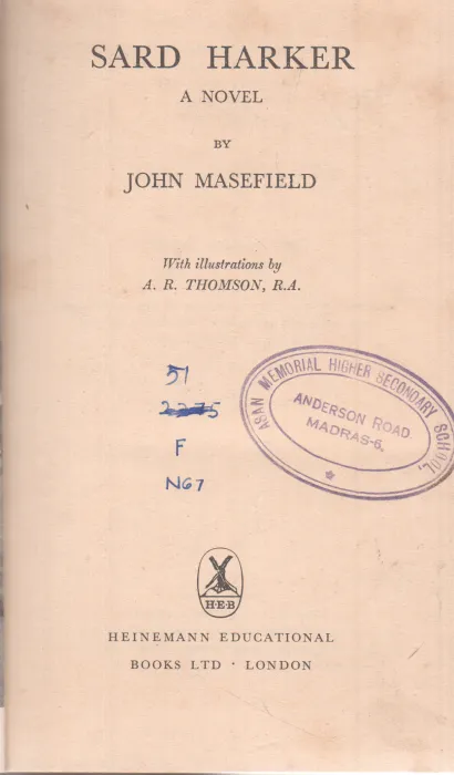 SARD HARKER BY JOHN MASEFIELD
