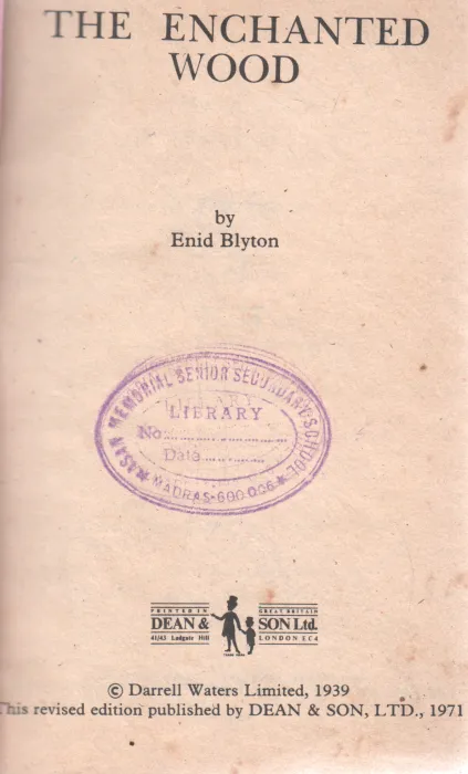 THE ENCHANTED WOOD BY ENID BLYTON