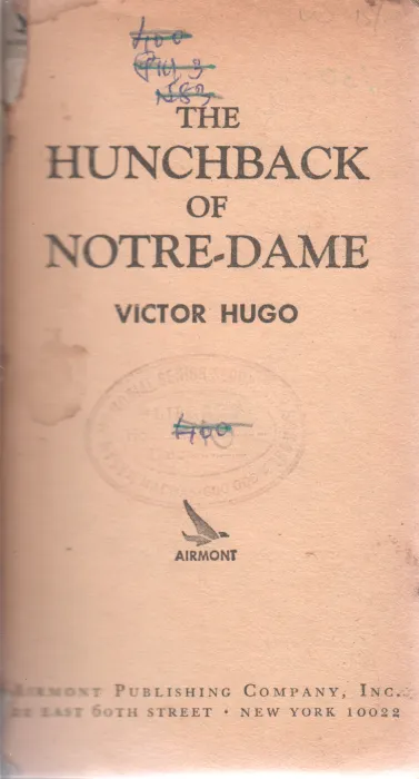 THE HUNCHBACK OF NOTREDAME BY VICTOR HUGO