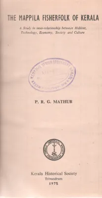 THE MAPPILA FISHERFOLK OF KERALA BY P.R.G. MATHUR
