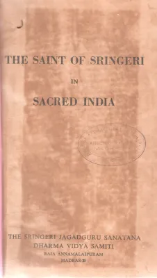 THE SAINT OF SRINGERI