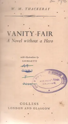 VANITY FAIR BY W.M. THACKERAY
