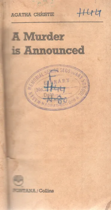 A MURDER IS ANNOUNCED BY AGATHA CHRISTIE