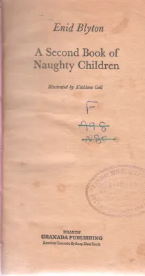 A SECOND BOOK OF NAUGHTY CHILDREN BY ENID BLYTON