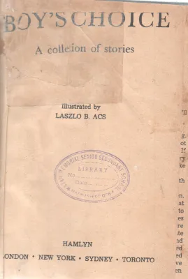 BOY'S CHOICE A COLLECTION OF STORIES