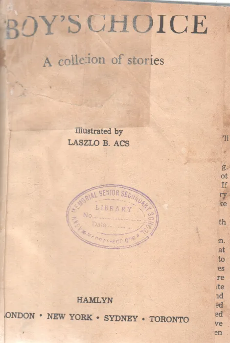 BOY'S CHOICE A COLLECTION OF STORIES