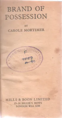 BRAND OF POSSESION BY CAROLE MORTIMER
