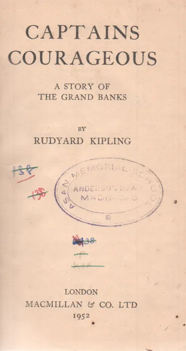CAPTAINS COURAGEOUS BY RUDYARD KIPLING