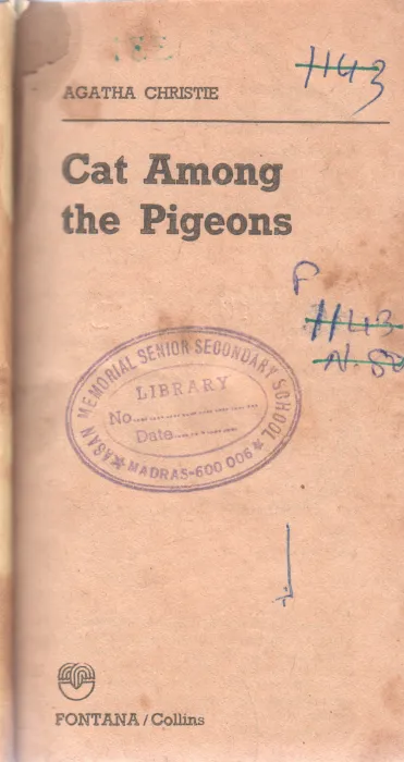 CAT AMONG PIGEONS BY AGATHA CHRISTE