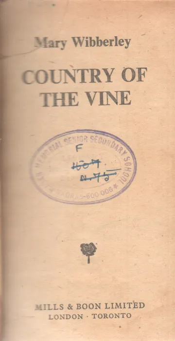 COUNTRY OF THE VINE BY MARY WIBBERLEY