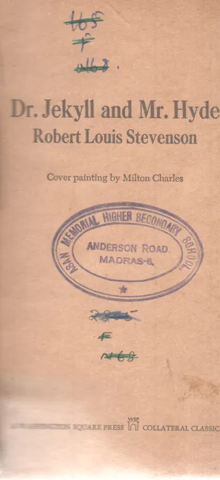 DR. JEKYLL AND MR. HYDER BY ROBERT LOUIS STEVENSON