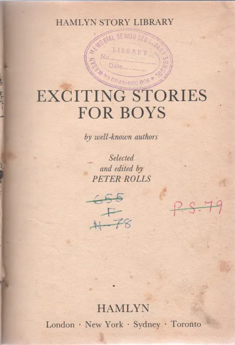 EXCITING STORIES FOR BOYS BY PETER ROLLS
