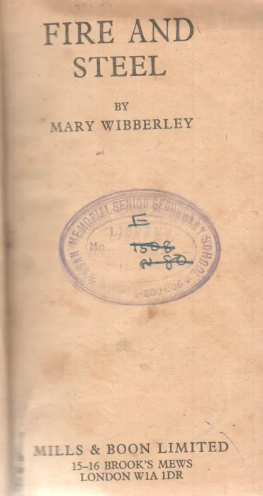 FIRE AND STEEL BY MARY WIBBERLEY